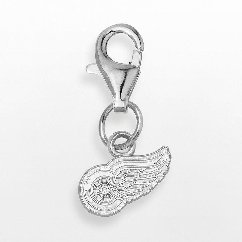 LogoArt Detroit Red Wings Sterling Silver Logo Charm, Womens Product Image