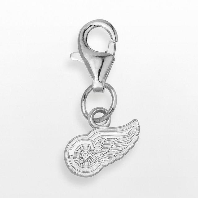 LogoArt Detroit Red Wings Sterling Silver Logo Charm, Womens Product Image