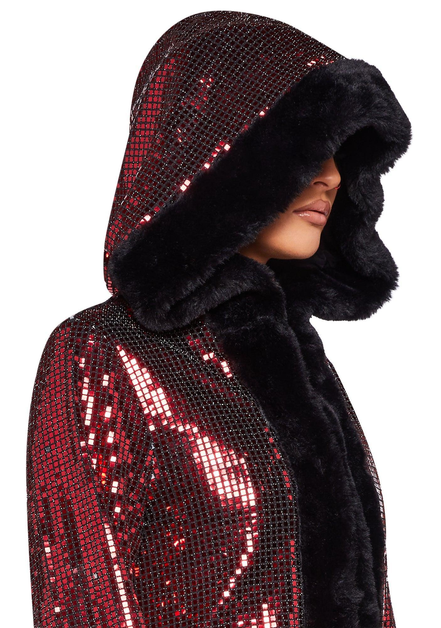 Disco Fusion Hooded Duster - Red Male Product Image