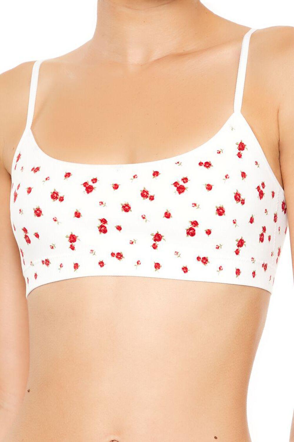 Seamless Rose Print Bralette | Forever 21 Product Image