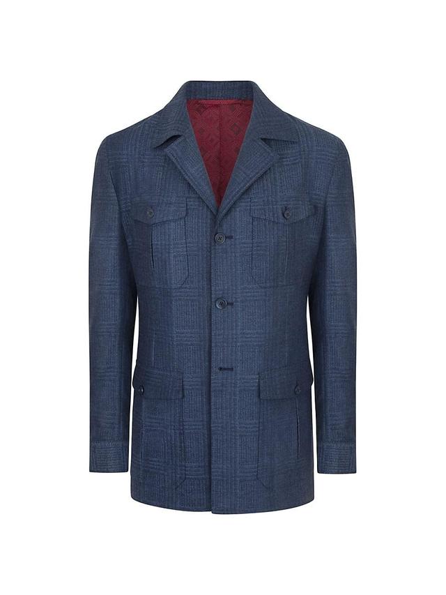 Mens Woven Jacket with 3 Buttons Product Image