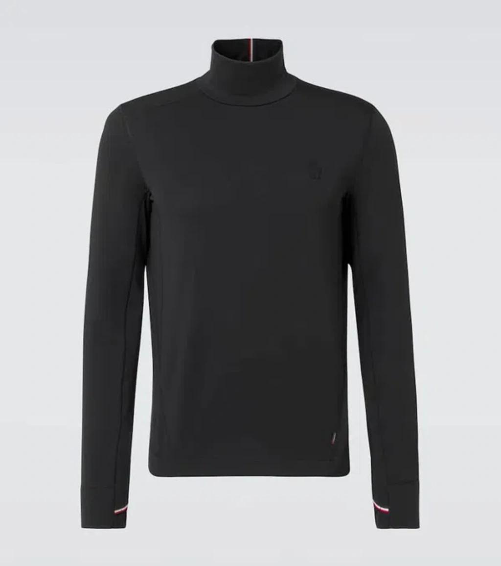 MONCLER Logo Ski Top In Black Product Image