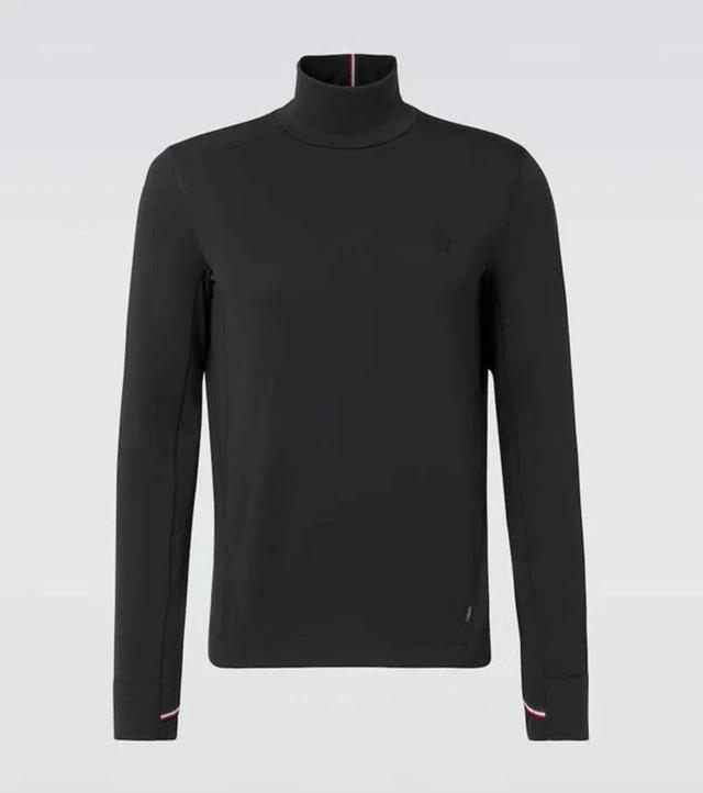 MONCLER Logo Ski Top In Black Product Image