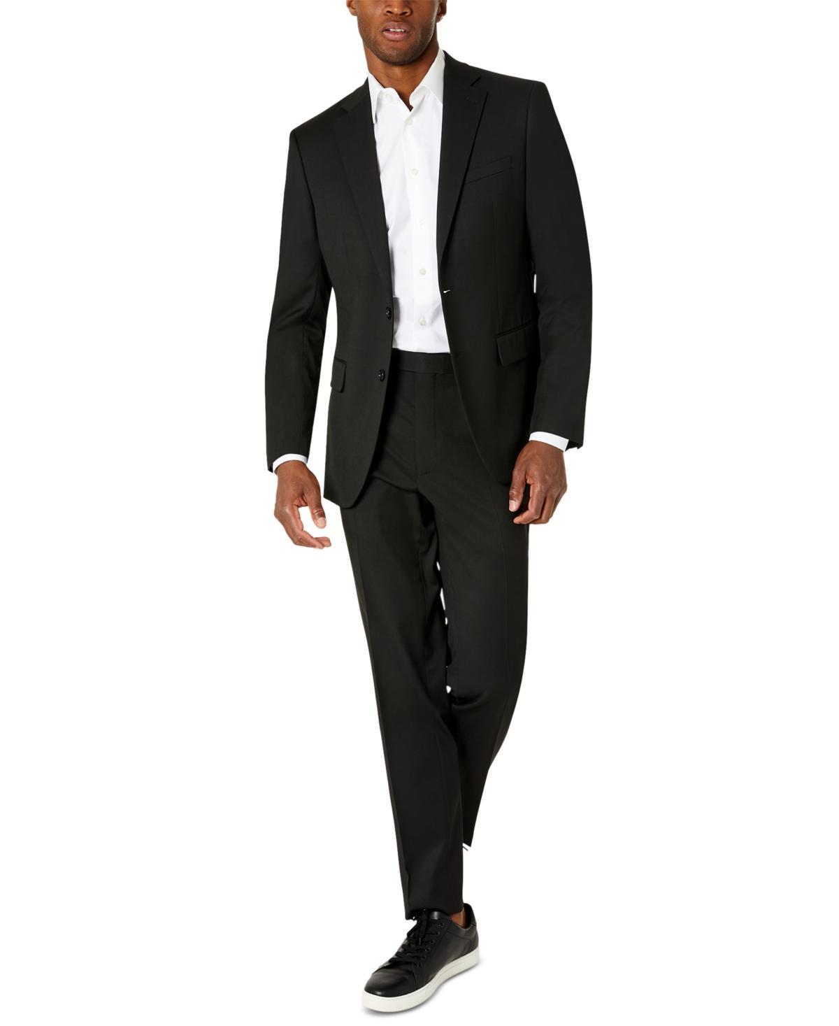 Van Heusen Mens Flex Plain Slim Fit Suits Product Image