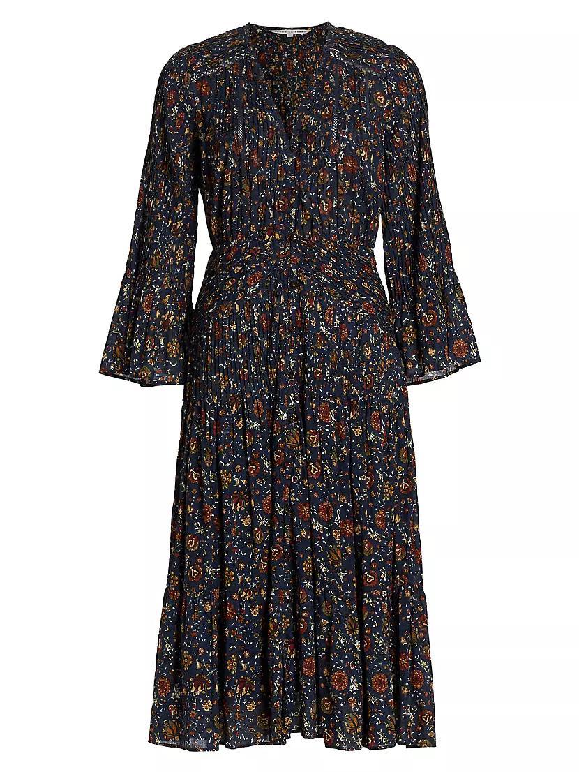 Shireen Pleated Floral Midi-Dress Product Image