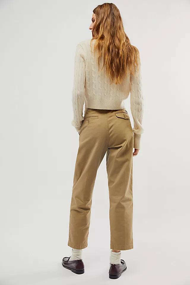 Dockers Original Khaki High Pleated Trousers Product Image