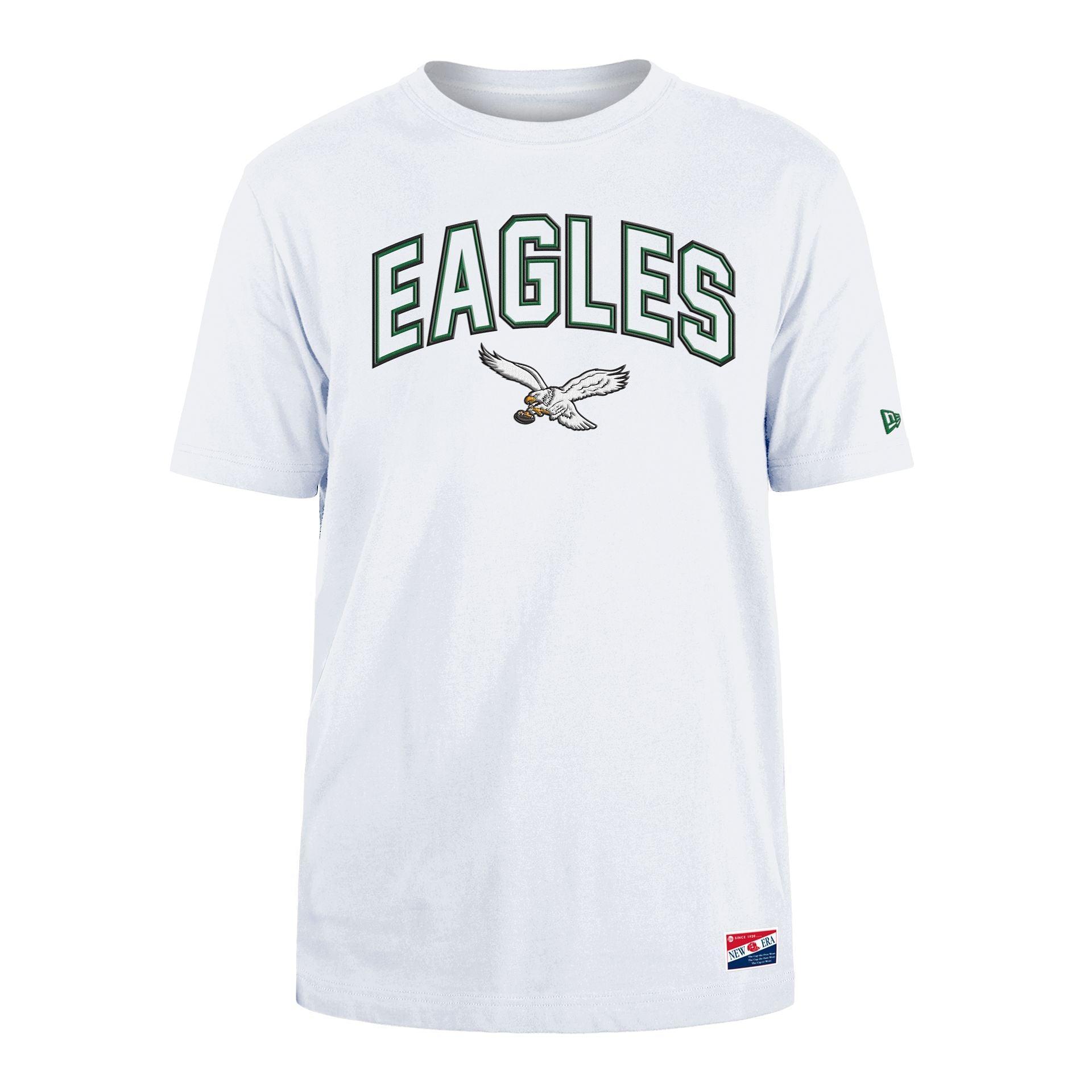 Philadelphia Eagles Throwback White T-Shirt Male Product Image