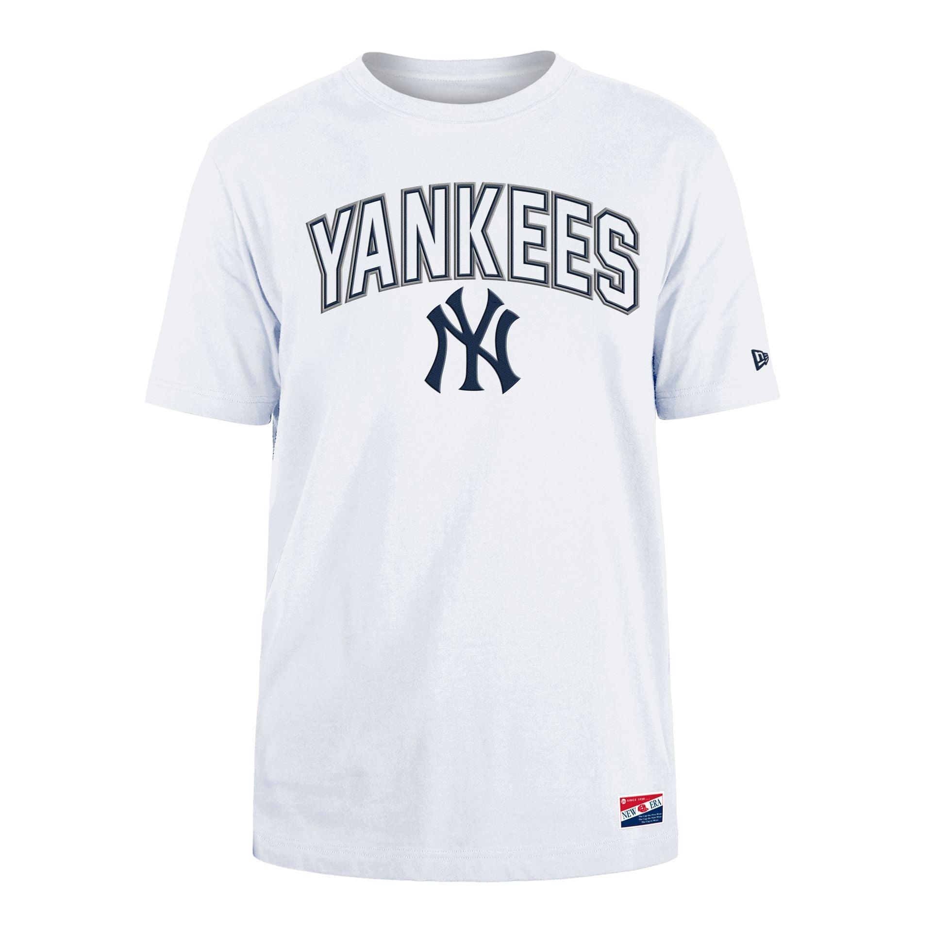 New York Yankees Throwback White T-Shirt Male Product Image