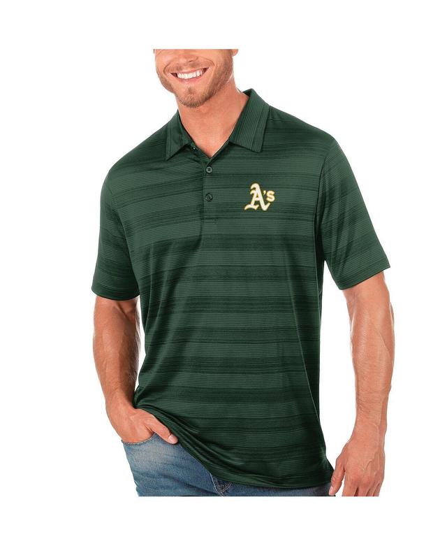 Antigua Mens Green Oakland Athletics Compass Polo Product Image