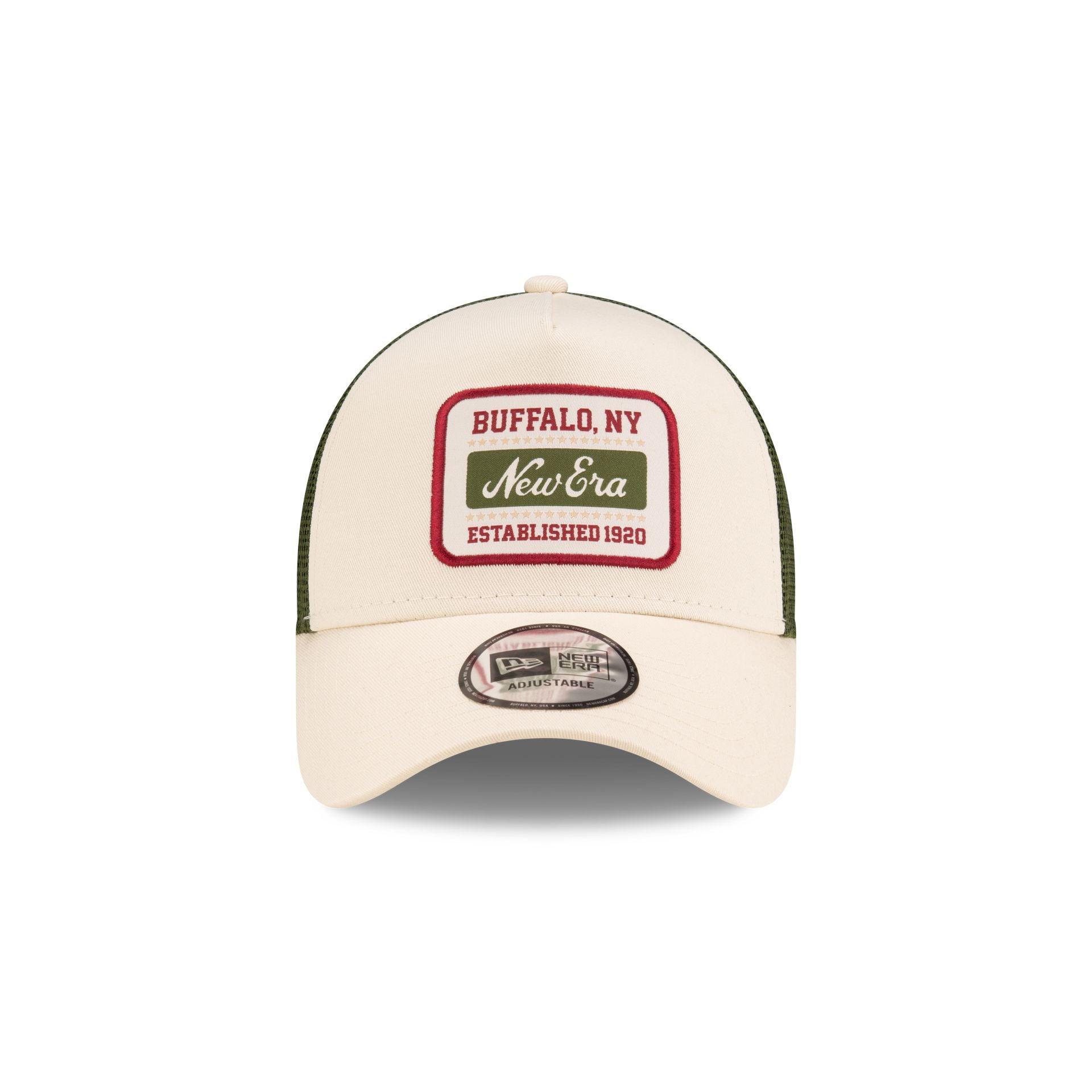 New Era Buffalo White 9FORTY A-Frame Snapback Hat Male Product Image