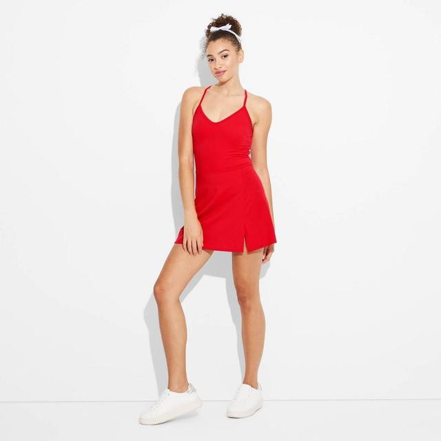 Womens Game Day Strappy Active Dress - JoyLab Red XS Product Image