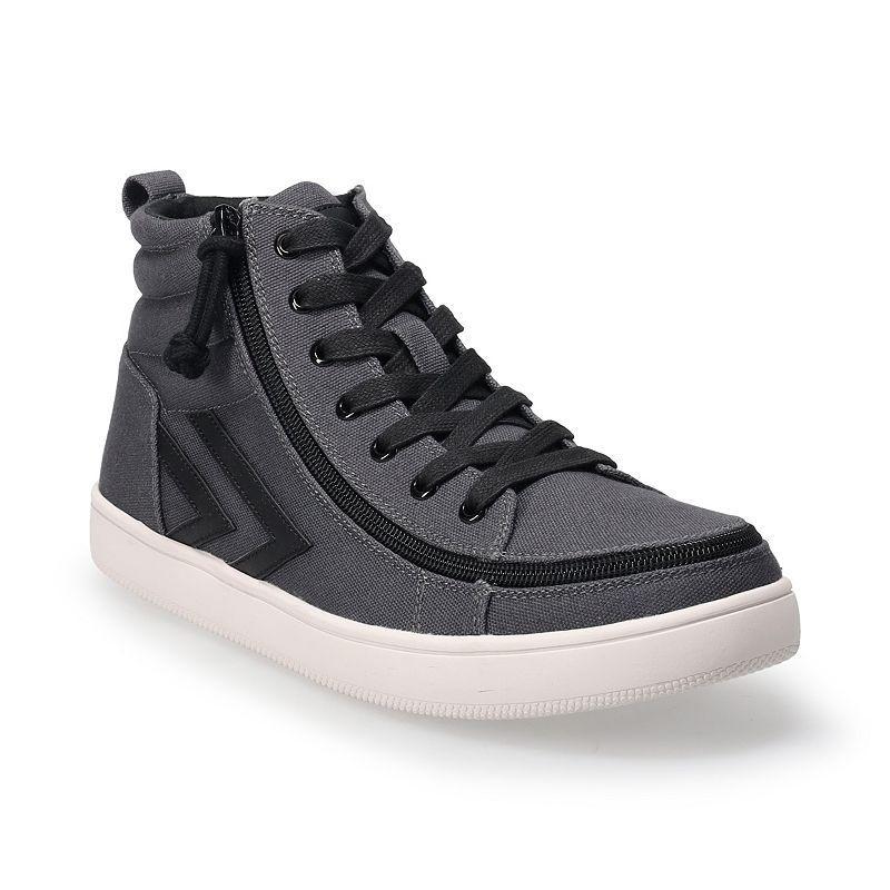 BILLY Footwear Black to the Floor Mens High Top Sneakers Grey Product Image