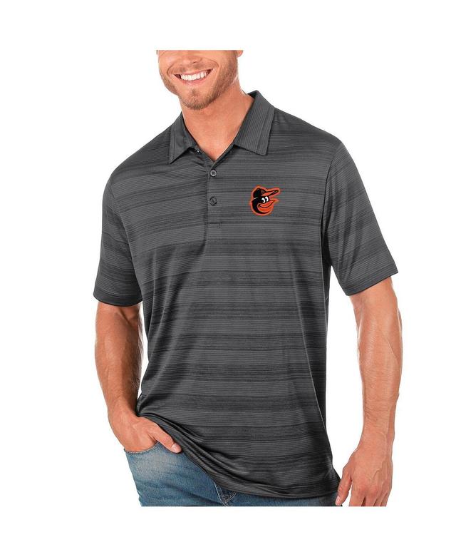 Antigua Mens Gray Baltimore Orioles Compass Polo Product Image