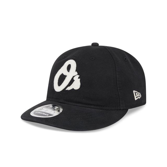 Baltimore Orioles Canvas Felt Retro Crown 9FIFTY Adjustable Hat Male Product Image