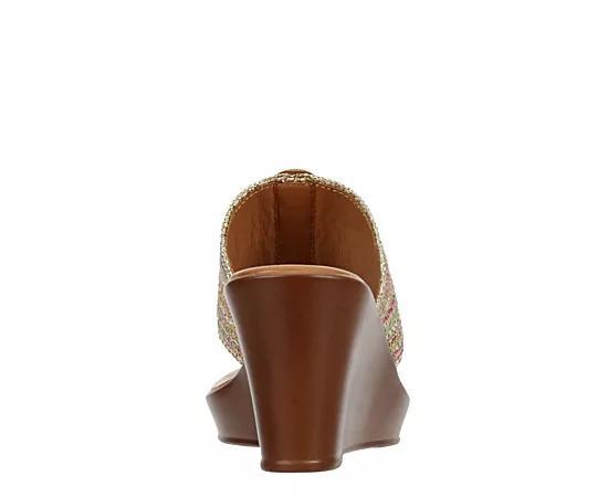 Lauren Blakwell Womens Mahogany Wedge Sandal Product Image