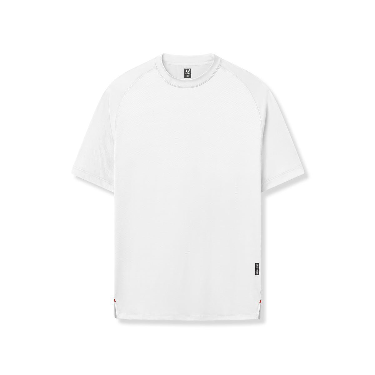 0918. AeroSilver® Fitted Tee - White Product Image