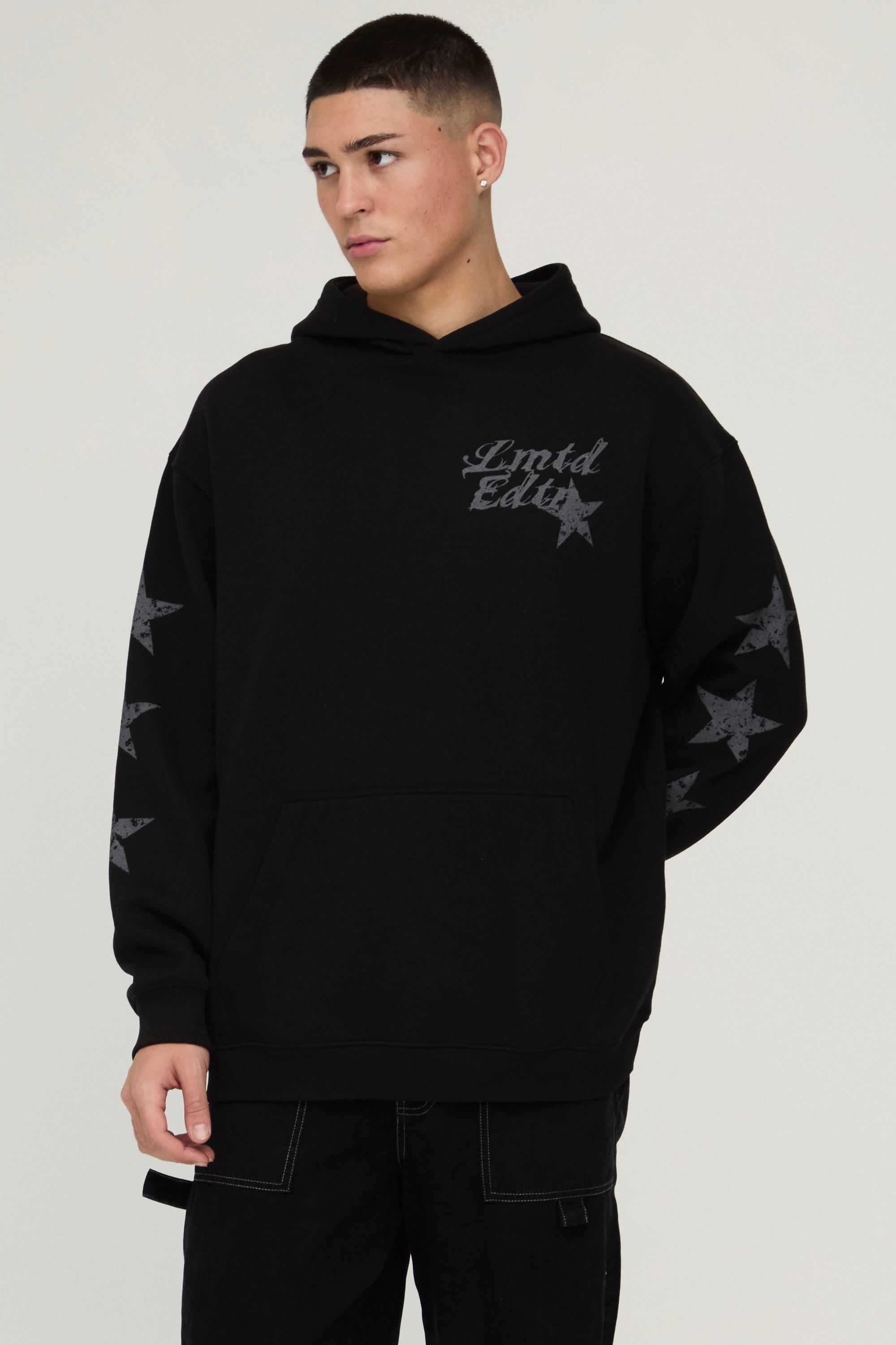 Boxy MMXIII Tonal Graphic Hoodie | boohooMAN USA product image