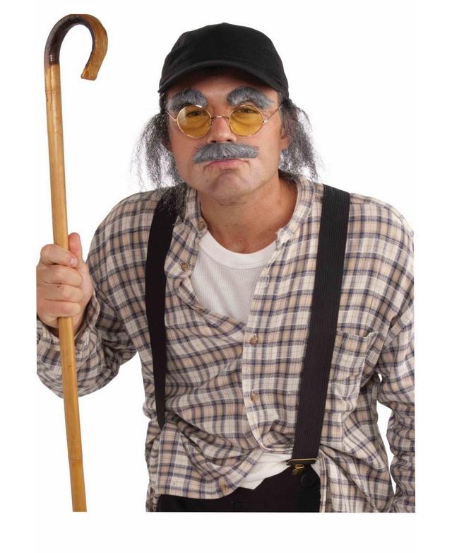 BuySeason Mens Old Man Costume Kit - Grey Product Image