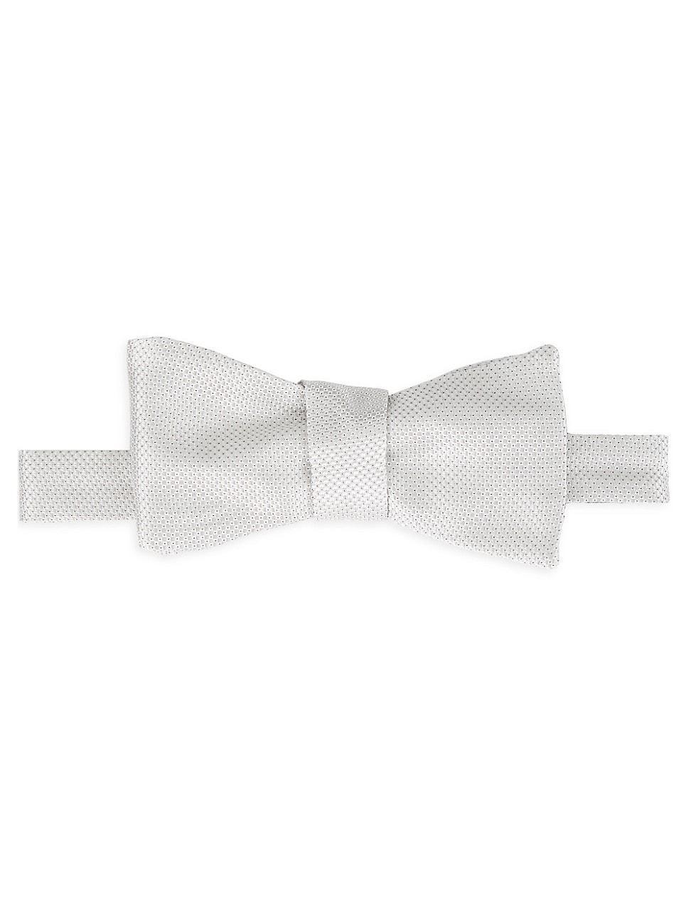 Mens COLLECTION Dotted Diamond Silk Bow Tie Product Image