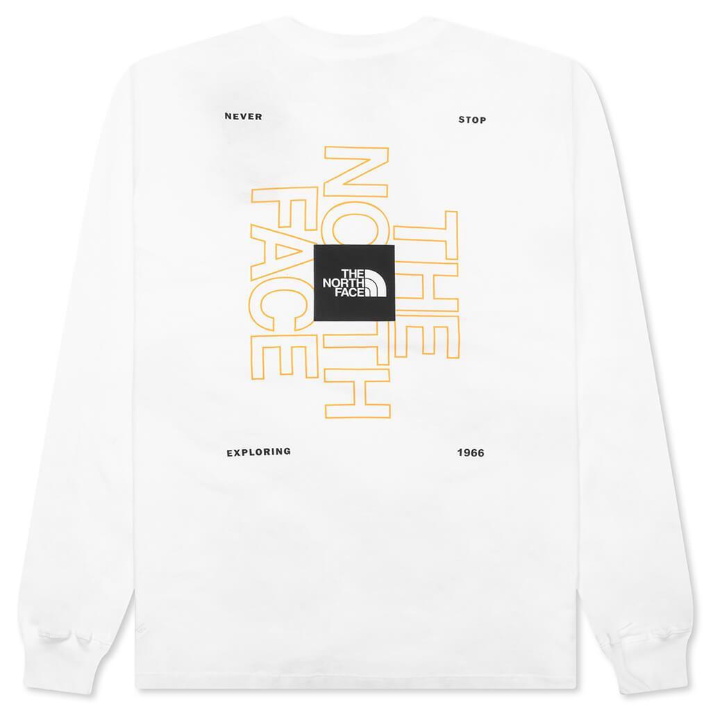 L/S Brand Proud Tee - TNF White/Art Male Product Image