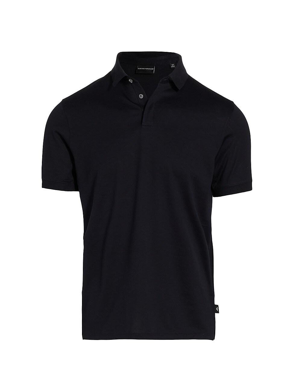 Emporio Armani Solid Cotton Polo Product Image