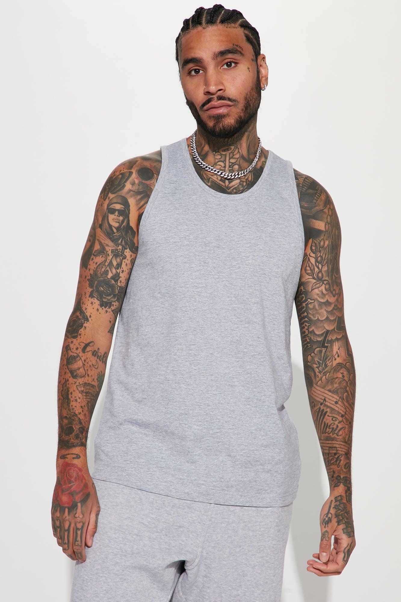 Essential Tank Top - Grey Product Image