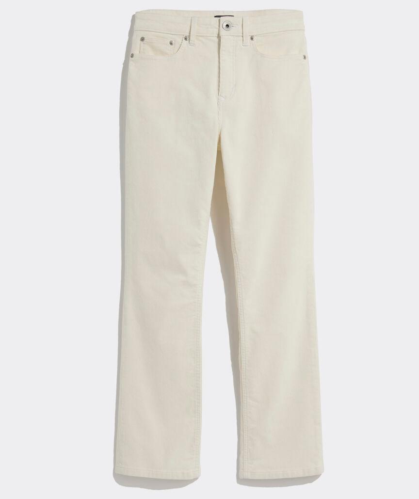 Kick Flare Mid-Rise Corduroy Pants Product Image