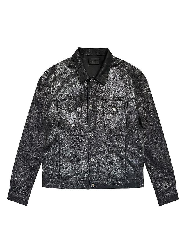 Mens Dean Shimmer-Coated Trucker Jacket Product Image