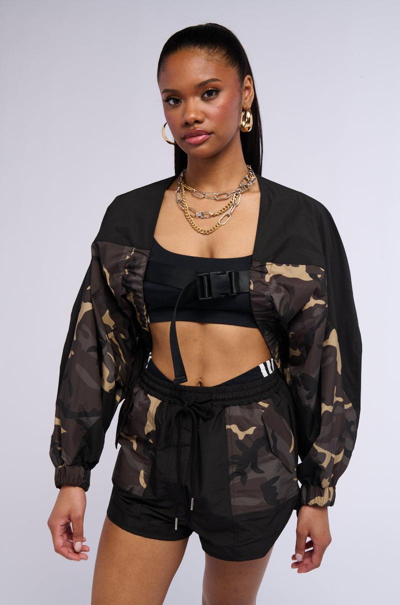 BAD HABITS CAMO BOMBER BOLERO Product Image