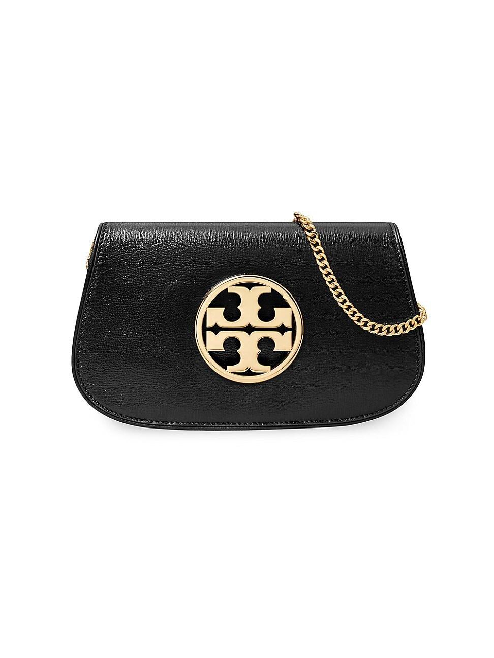 Womens Reva Leather Clutch-On-Chain Product Image