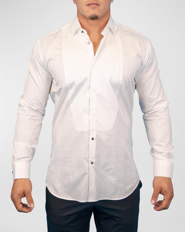 Maceoo Fibonacci Angled Lines Regular Fit Cotton Button-Up Shirt Product Image