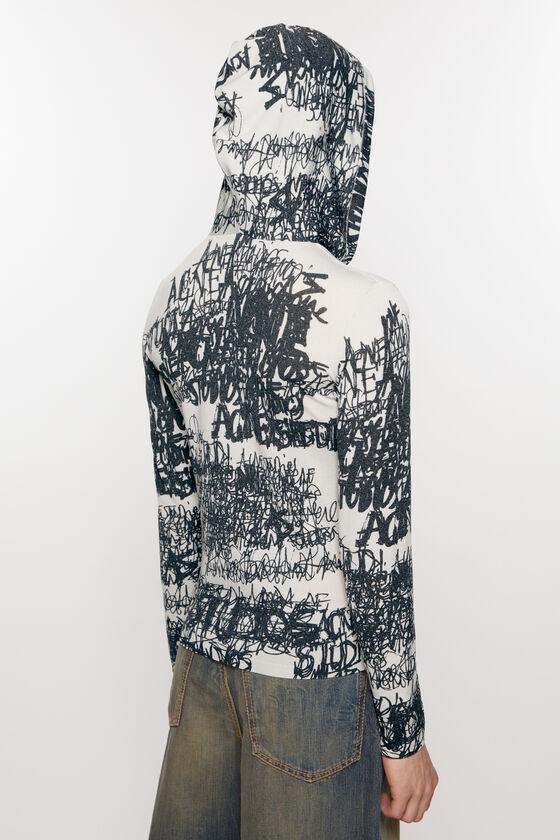 Hooded printed top Product Image