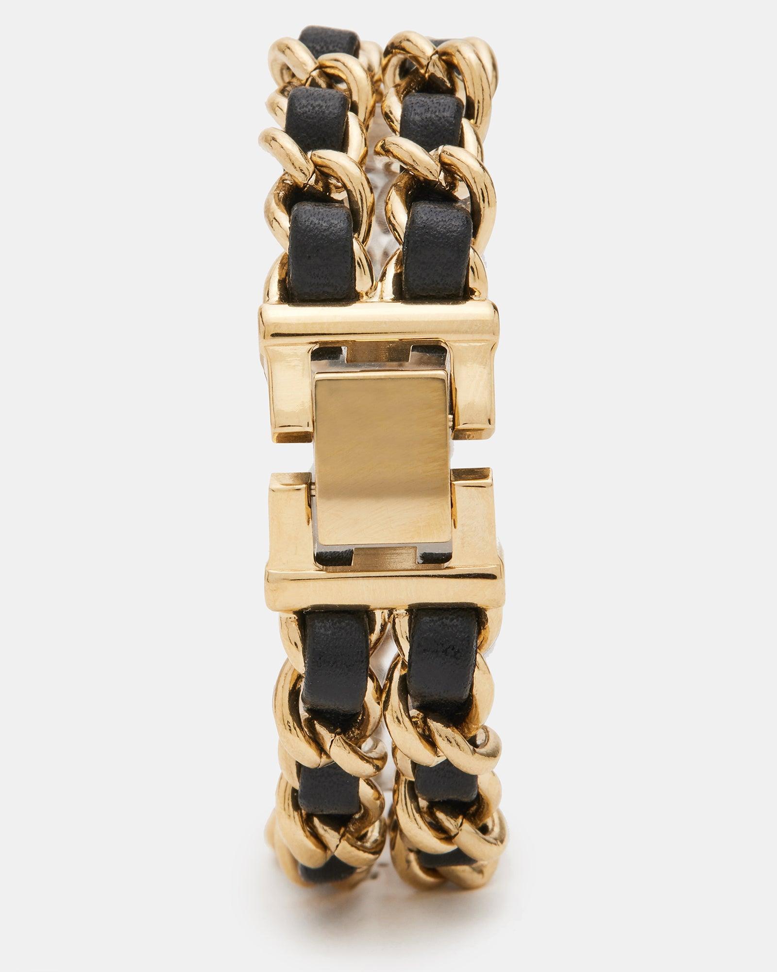 WOVEN CHAIN WATCH BLACK Female Product Image