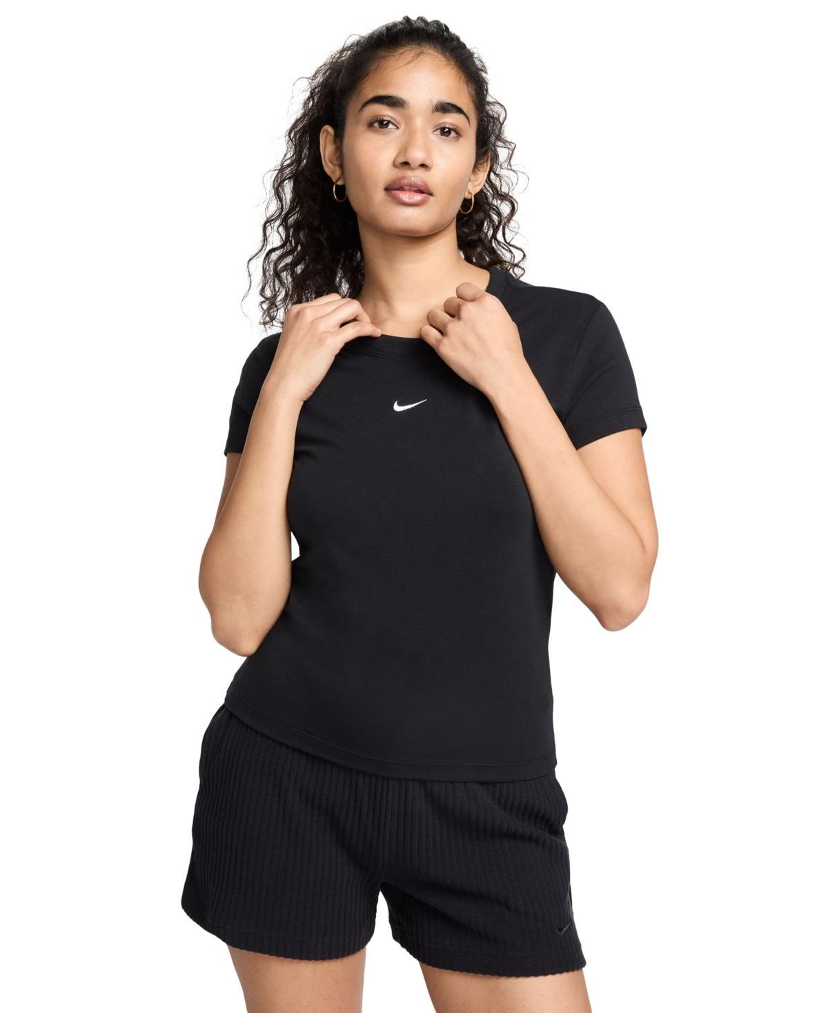 Womens Nike Sportswear Chill Swoosh Knit Tee Product Image