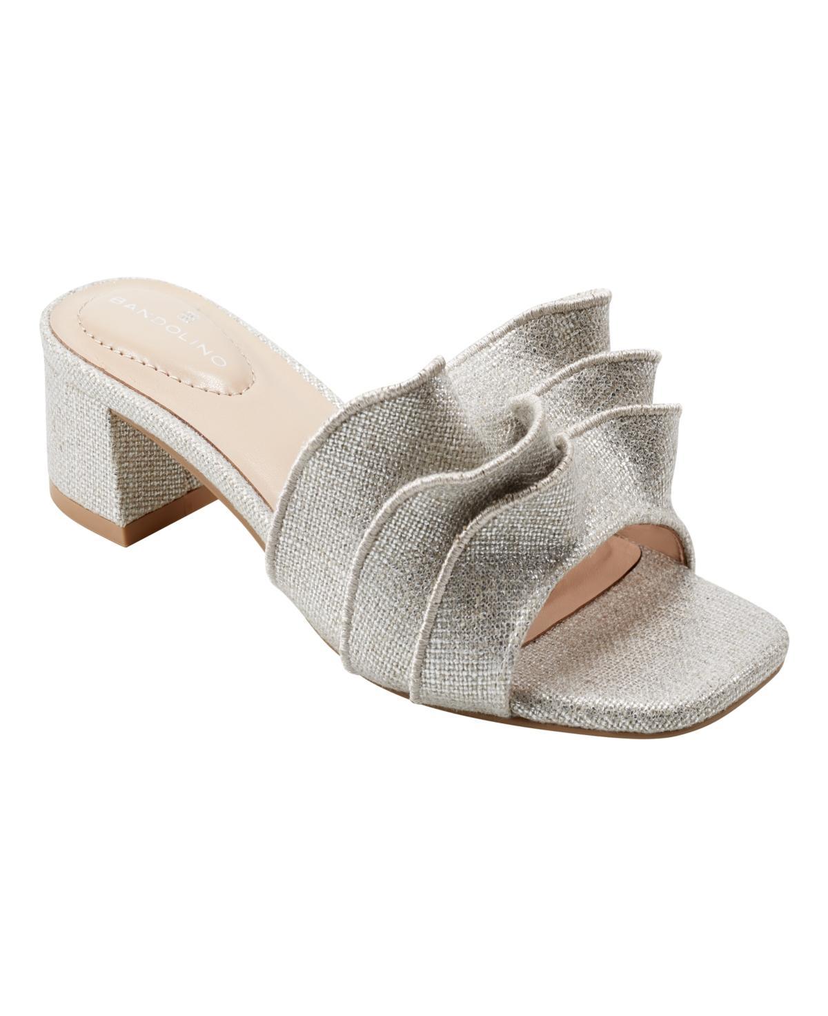 Bandolino Rista Metallic Ruffle Slide Sandal Product Image