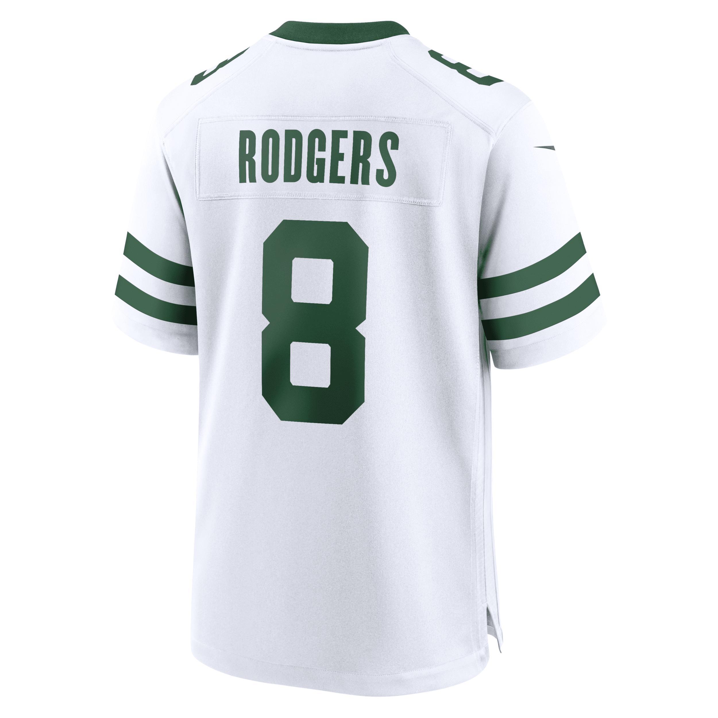 Mens Nike Aaron Rodgers Legacy New York Jets Game Jersey Product Image