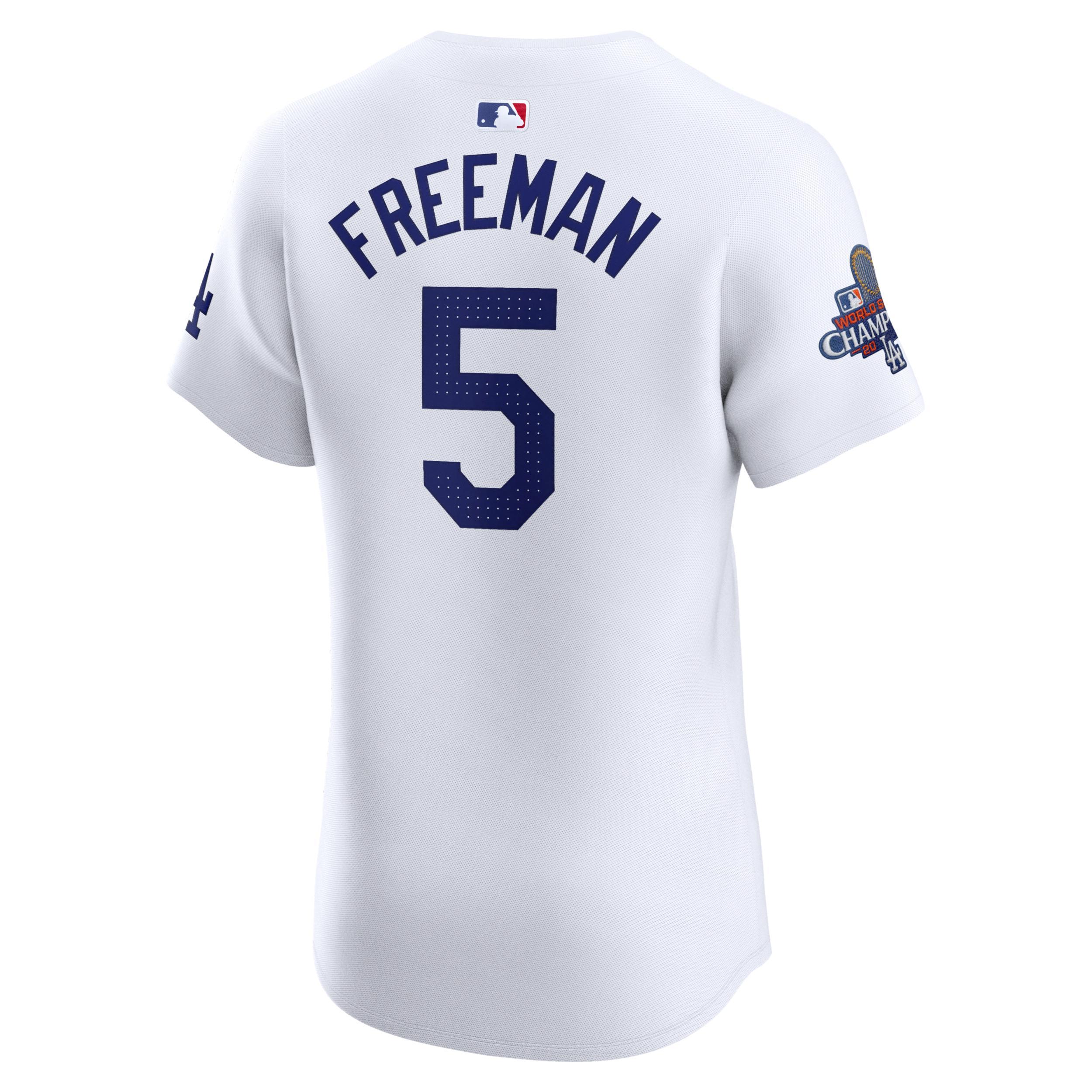 Freddie Freeman Los Angeles Dodgers 2024 World Series Champions Nike Men's Dri-FIT ADV MLB Elite Jersey Product Image