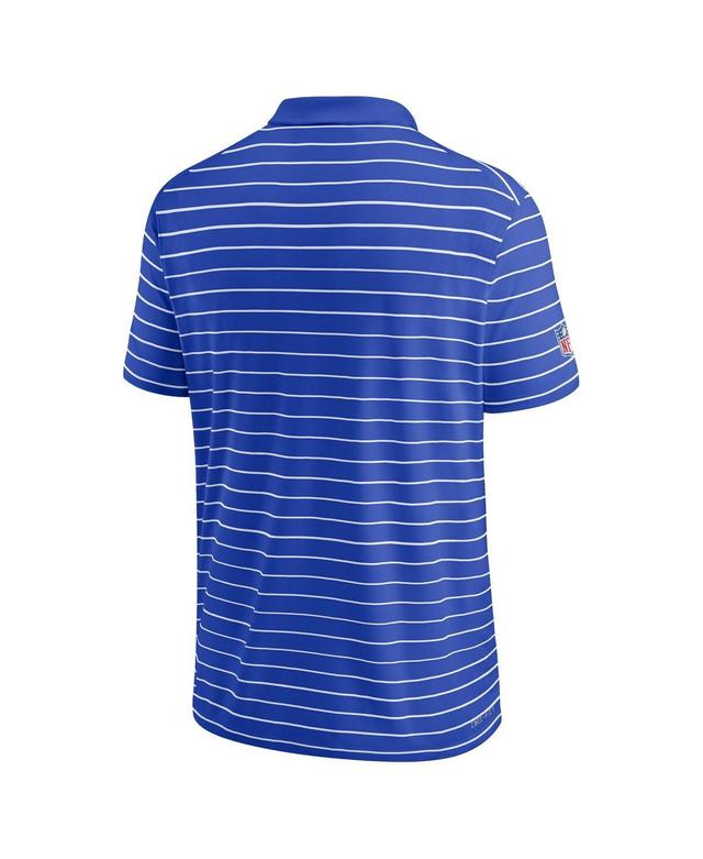 NIKE Men's Royal Los Angeles Rams 2022 Sideline Lock Up Victory Performance Polo In Royal,white Product Image