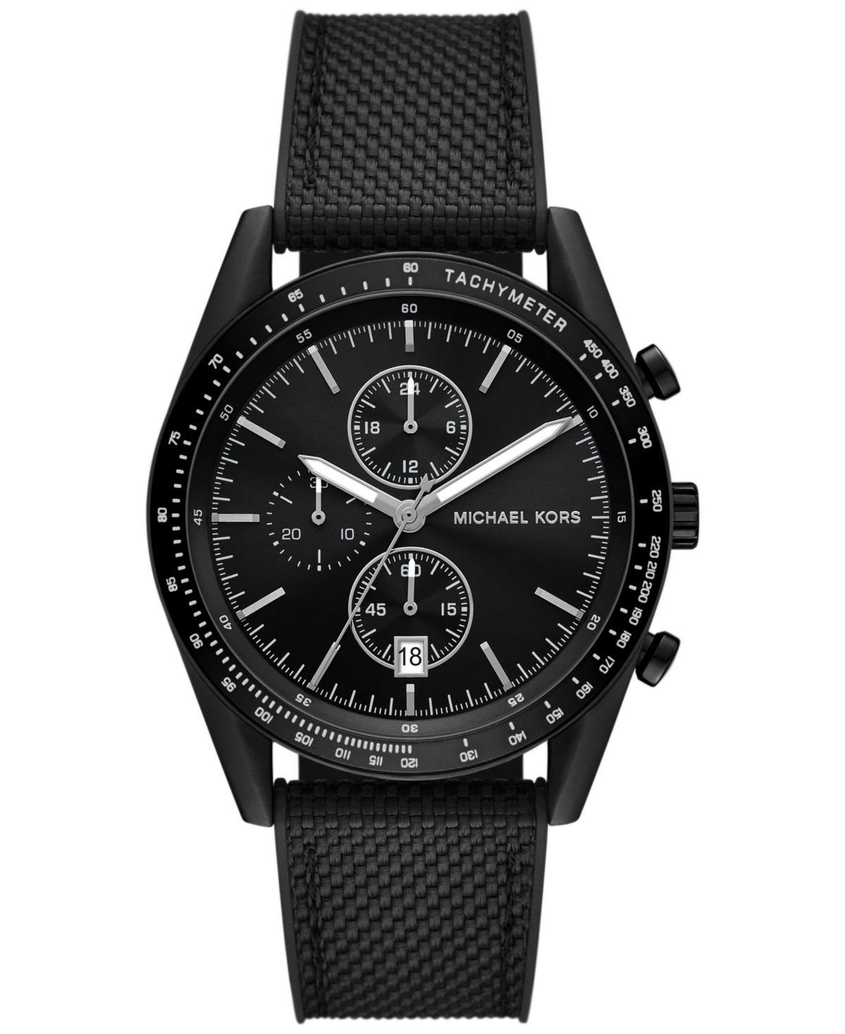 Michael Kors Mens Warren Quartz Chronograph Silver-Tone Stainless Steel Watch 42mm Product Image