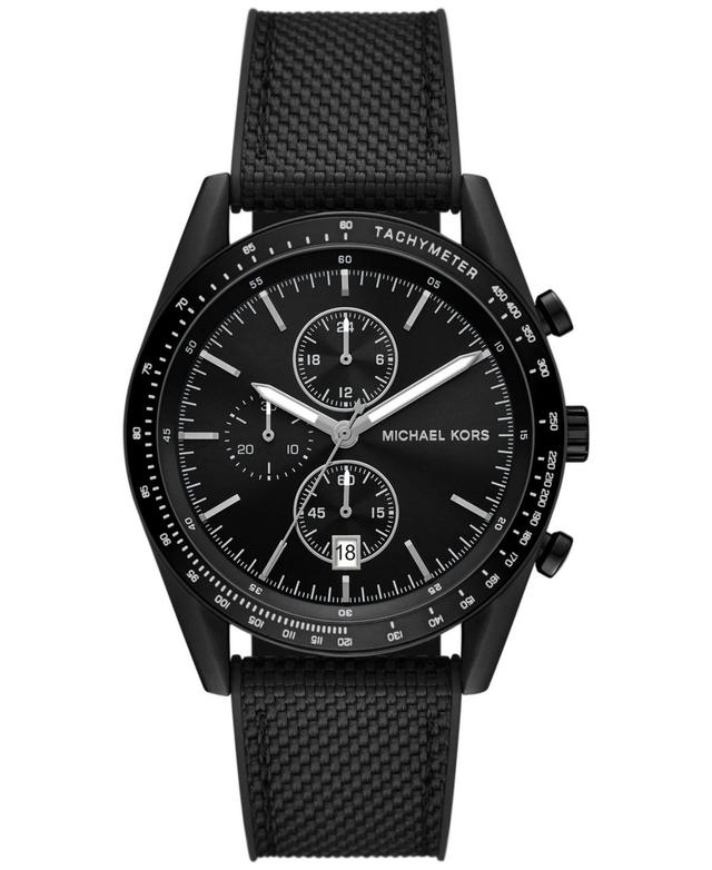 Michael Kors Mens Warren Quartz Chronograph Silver-Tone Stainless Steel Watch 42mm Product Image