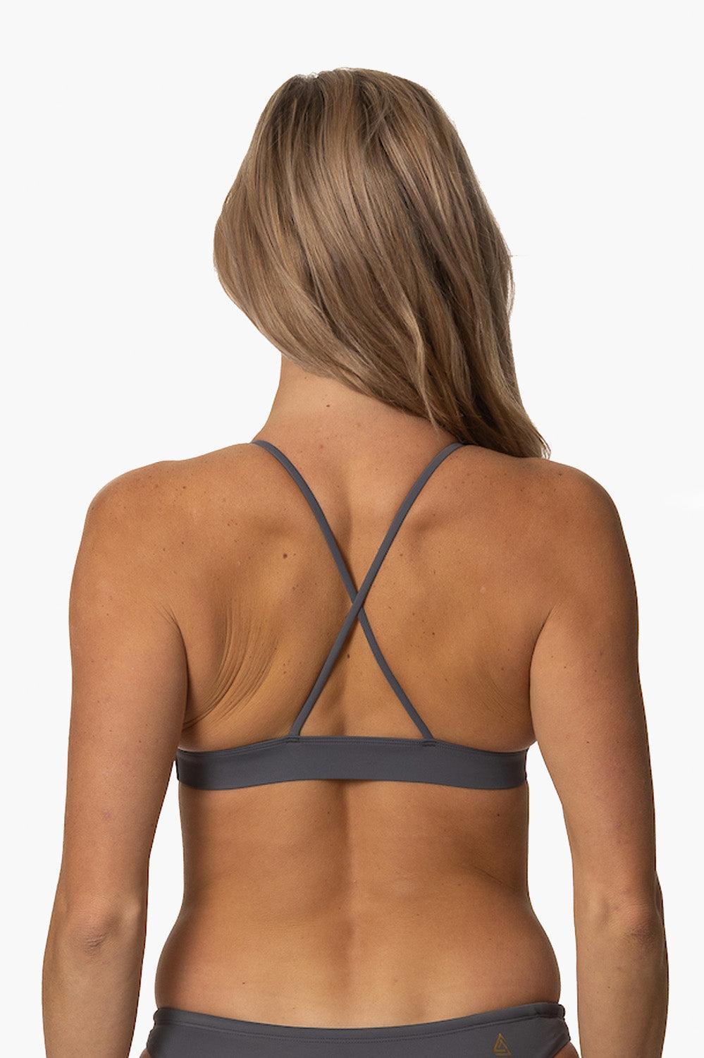 Flow Bikini Top - Graphite Female Product Image