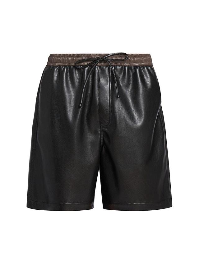 Mens Doxxi Faux Leather Shorts Product Image