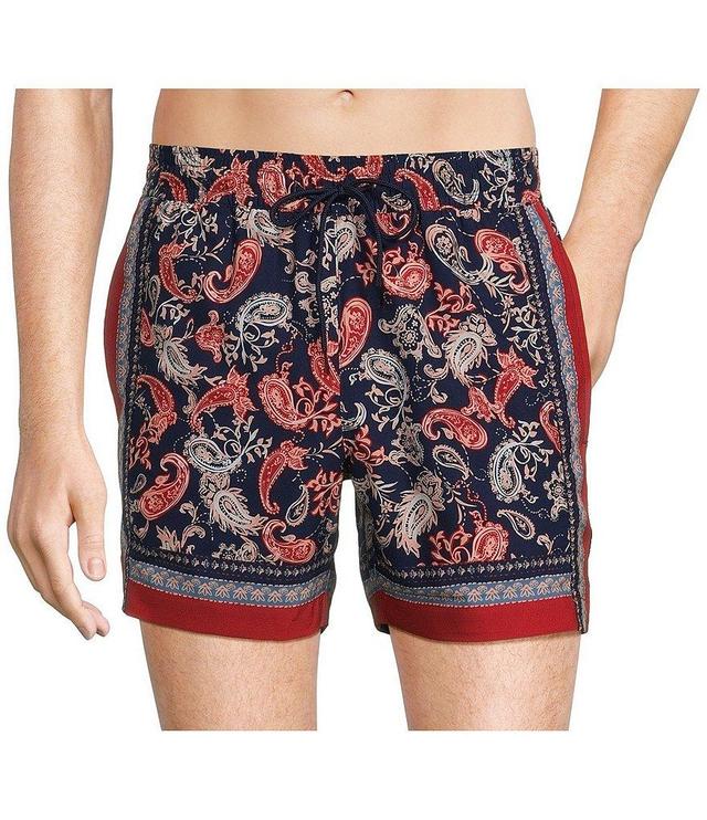 Murano Paisley 5#double; Inseam Swim Trunks Product Image