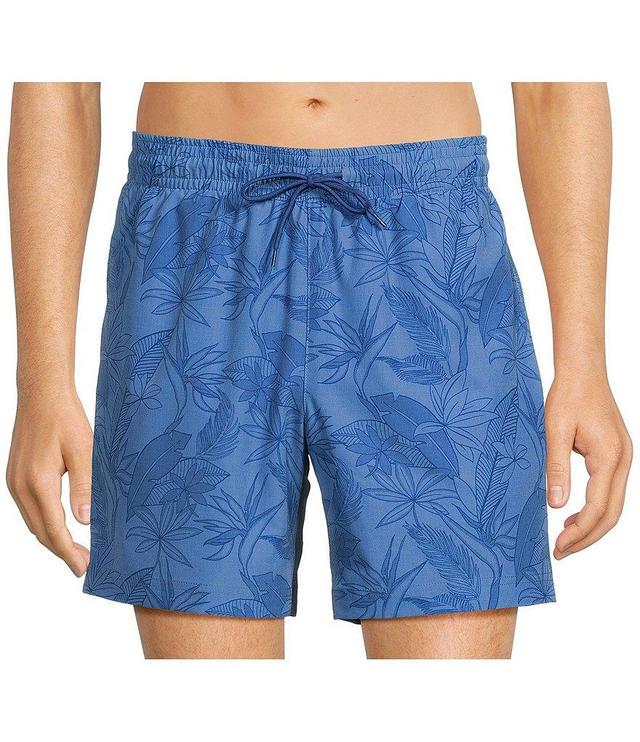 Caribbean Bird Of Paradise 6#double; Inseam Swim Trunks Product Image