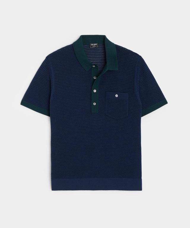 Club Sweater Polo in Classic Navy Product Image