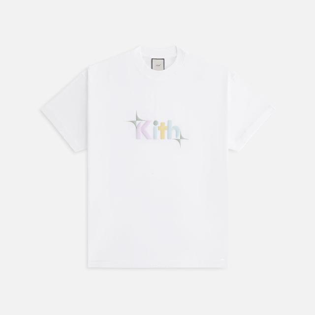 Kith Women Burst Logo Vintage Tee - White Female Product Image