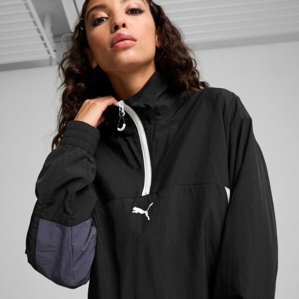 PUMA CELLERATOR Women's Relaxed Jacket in Black/Galactic Grey Product Image