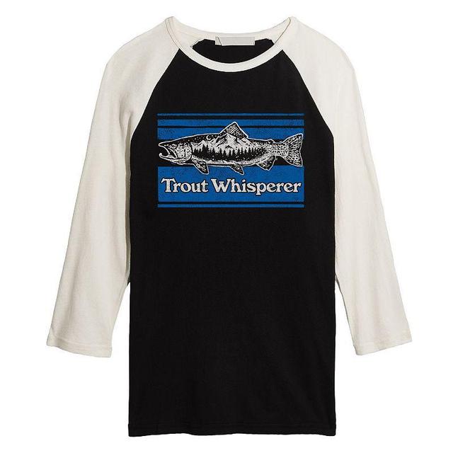 Mens Trout Whisperer Raglan Tee Oxford Product Image