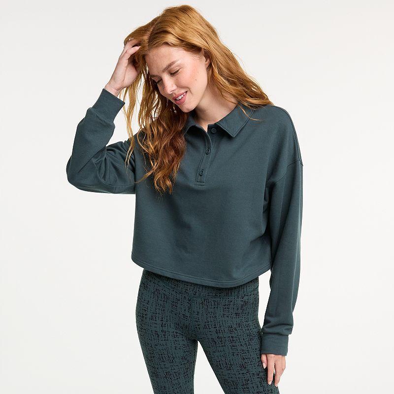 Womens FLX French Terry Polo Product Image