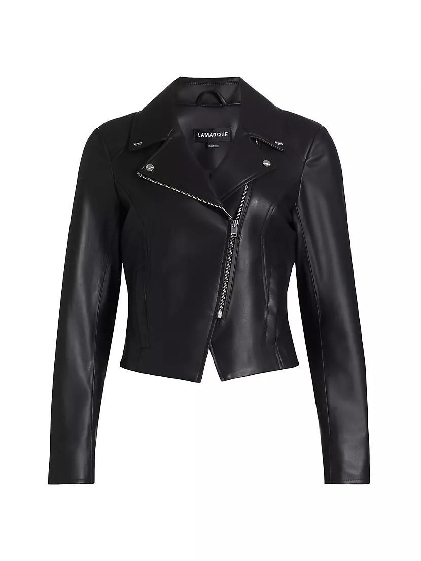 Faux Leather Biker Jacket product image